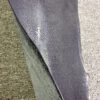7 Inch Black Long Shape Polished Soft Stingray Leather