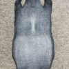 7 Inch Black Long Shape Polished Soft Stingray Leather