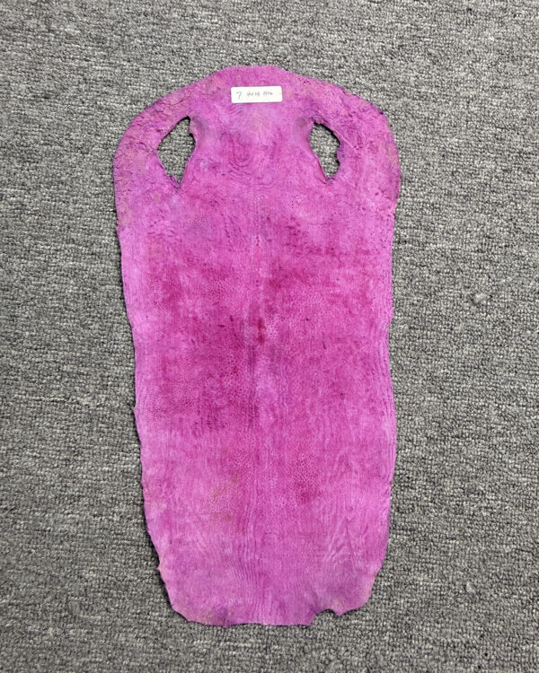 Pink Long Shape Soft Stingray Leather (Unpolished)