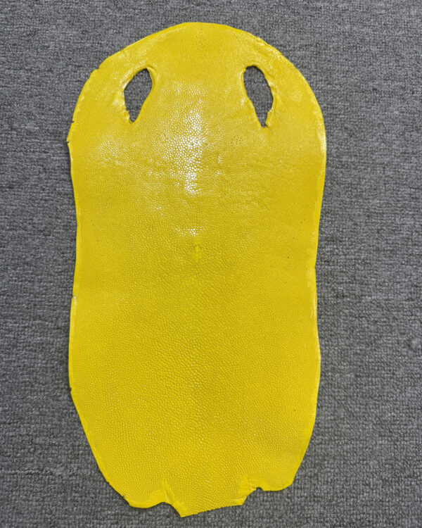 Yellower Long Shape Soft Stingray Leather (Unpolished)
