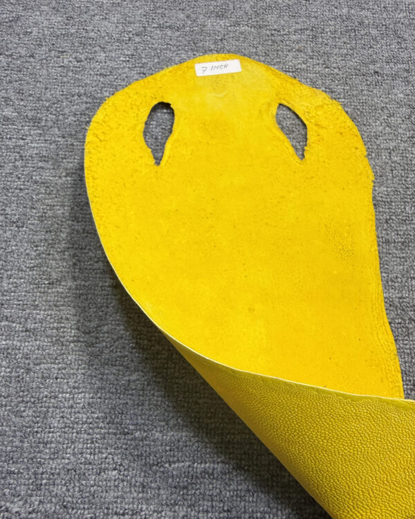 Yellower Long Shape Soft Stingray Leather (Unpolished)