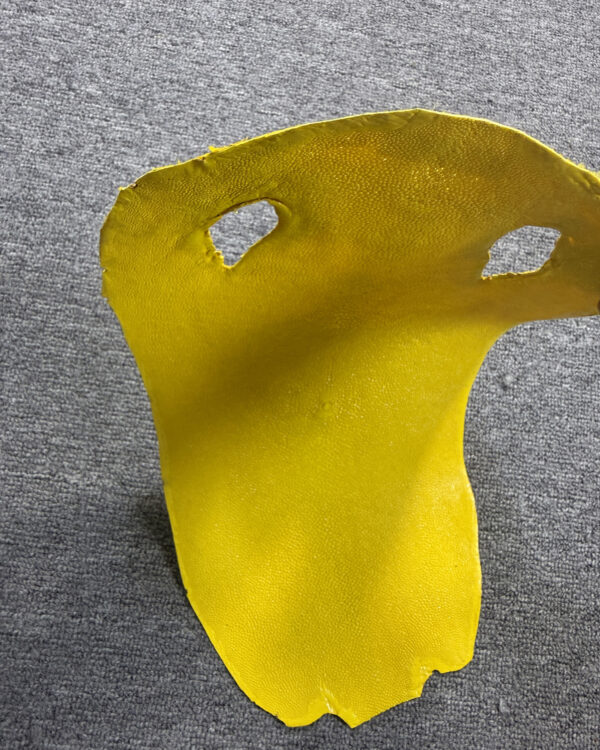 Yellower Long Shape Soft Stingray Leather (Unpolished)
