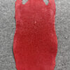 Red Long Shape Soft Stingray Leather (Unpolished)