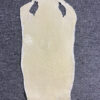 7 Inch White Long Shape Polished Soft Stingray Leather