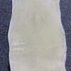 7 Inch White Long Shape Polished Soft Stingray Leather